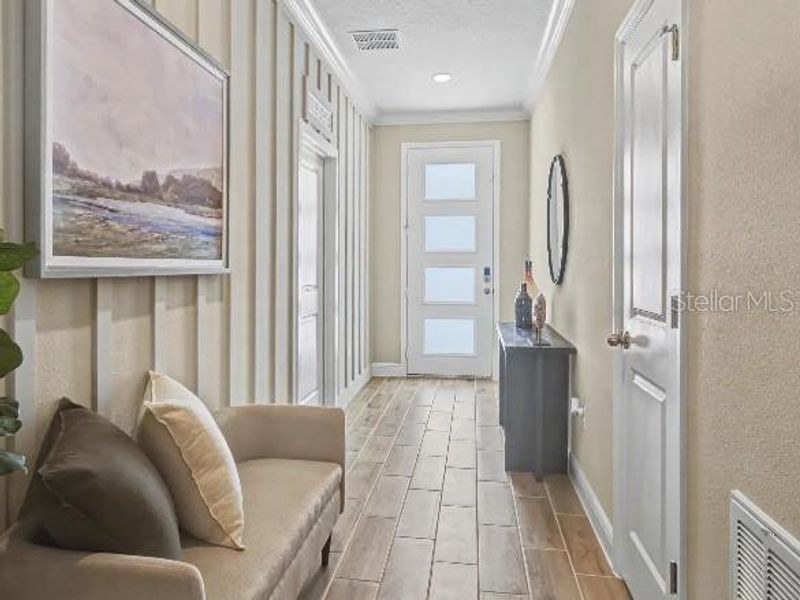 Furnished interior view inside a new home in Oakstone Farms, Leesburg (Image 17).