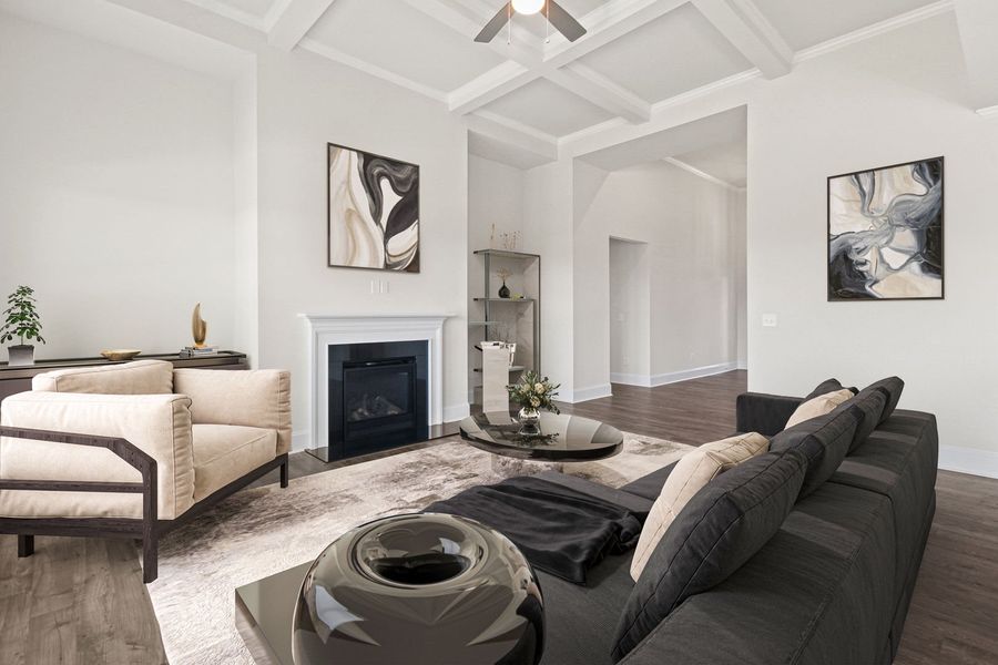 Representative furnished interior of a home built from the The Ransford by Stanley Martin Homes in Parkers Summit, Greer (Image 5).