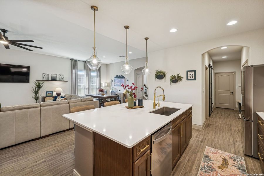 Furnished interior view inside a new home in Davis Ranch, San Antonio (Image 7). Furnished interior view inside a new home in Davis Ranch, San Antonio (Image 7).