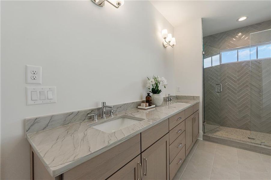 Furnished interior view inside a new home in , Alpharetta (Image 17).