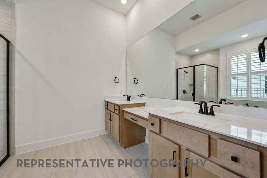 Furnished interior view inside a new home in Treeline, Justin (Image 5).