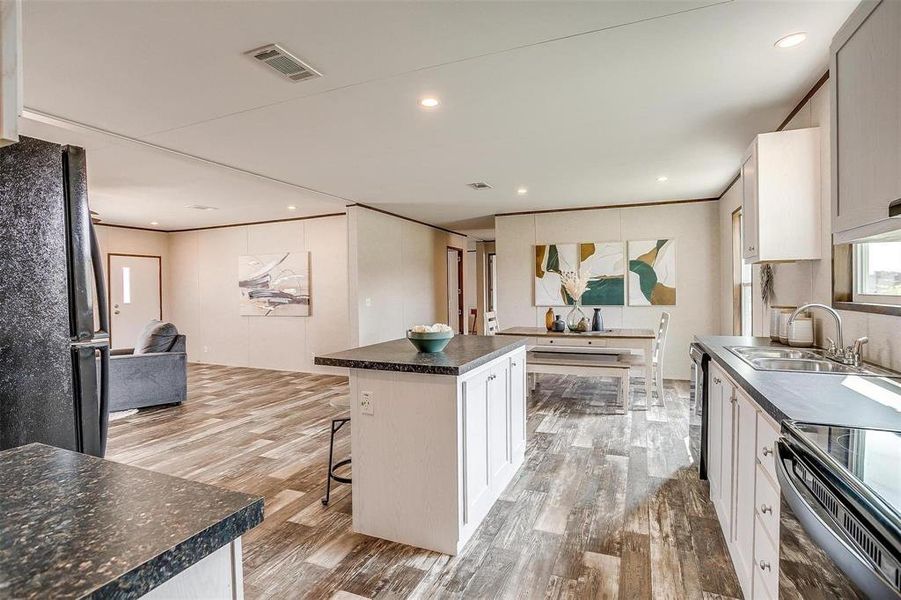 Furnished interior view inside a new home in , Sunset (Image 9).