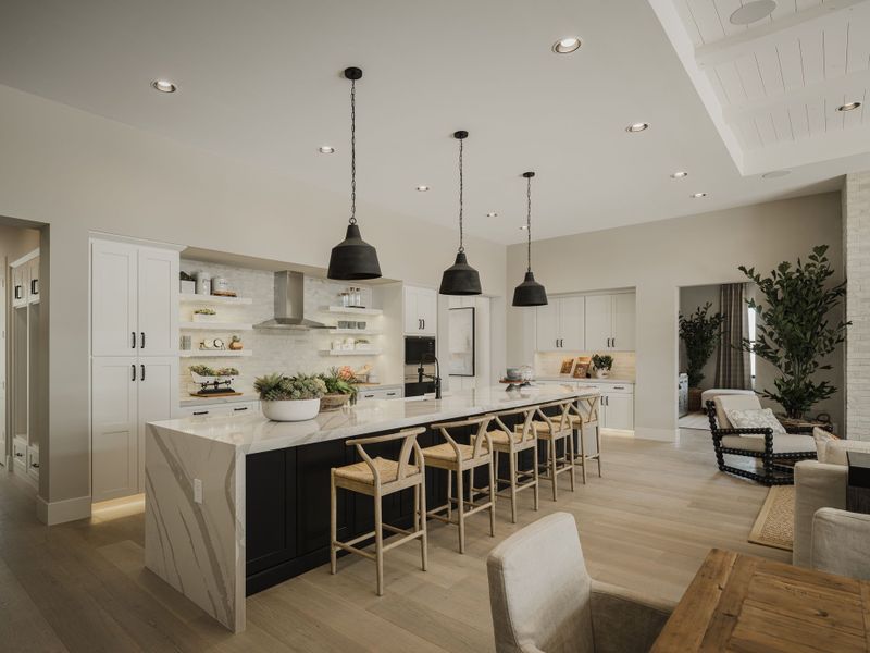 Representative furnished interior of a home built from the Plan 6002 by Camelot Homes in Stone Crest, Gilbert (Image 13).