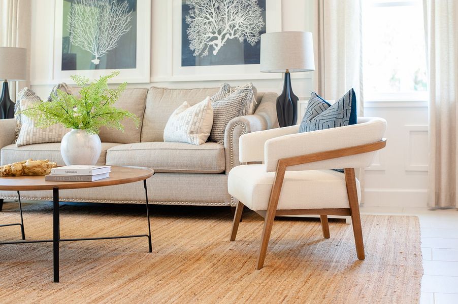 Representative furnished interior of a home built from the Hampton II by Park Square Residential in Leela Reserve, Tavares (Image 17).