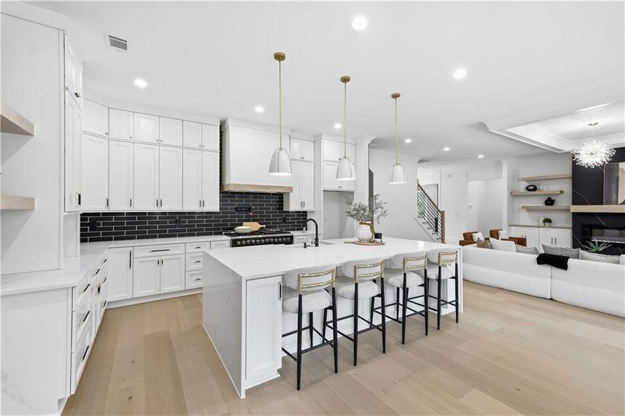 Furnished interior view inside a new home in , Monroe (Image 59).