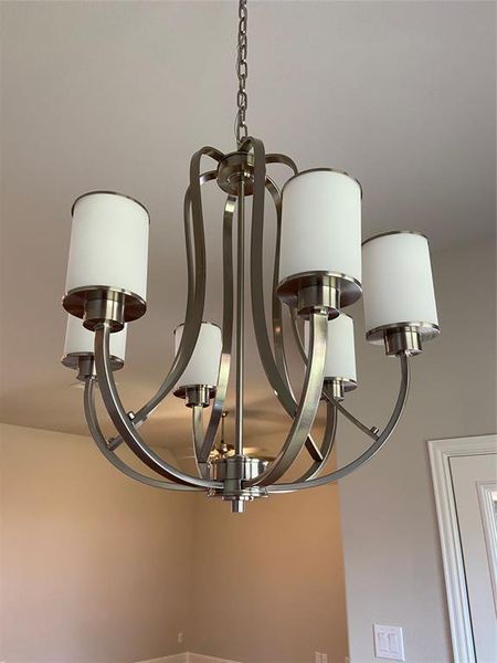 Elegant Brushed nickel lighting and hardware