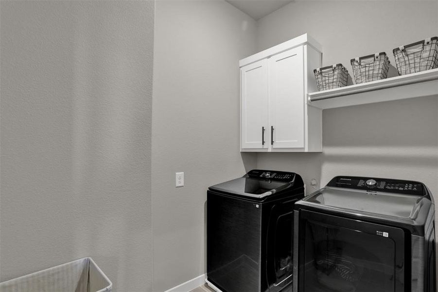 Generous sized laundry room. Generous sized laundry room.