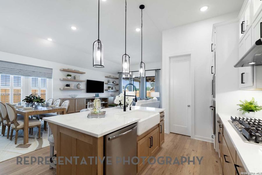 Furnished interior view inside a new home in Davis Ranch, San Antonio (Image 4).