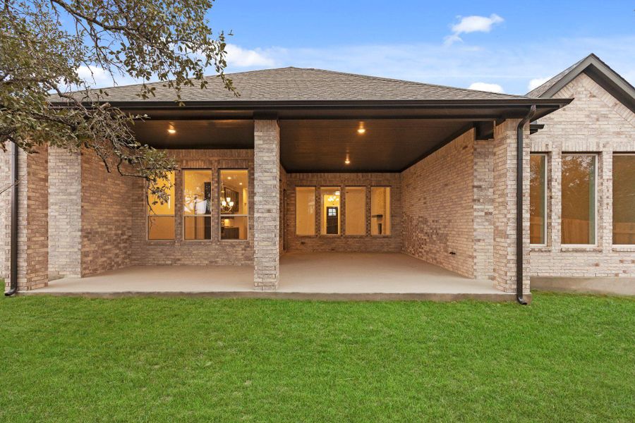 Rear Covered Patio