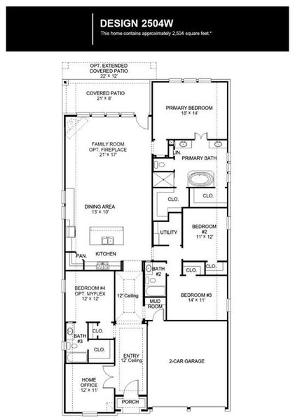 2D floor plan layout of this home in Cambridge Crossing, Celina, TX (Image 3). 2D floor plan layout of this home in Cambridge Crossing, Celina, TX (Image 3).