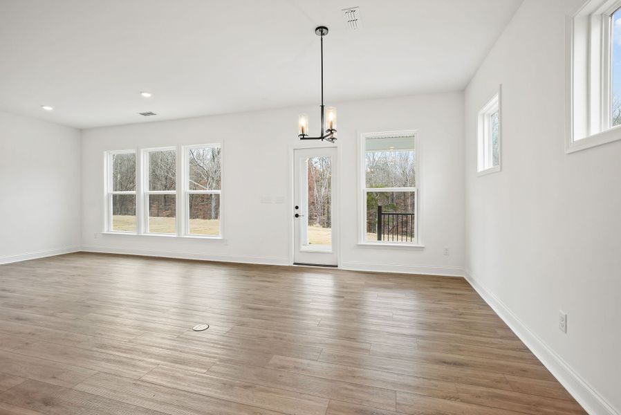 Spacious, unfurnished interior of a new home in Forest Creek, Waxhaw (Image 95).
