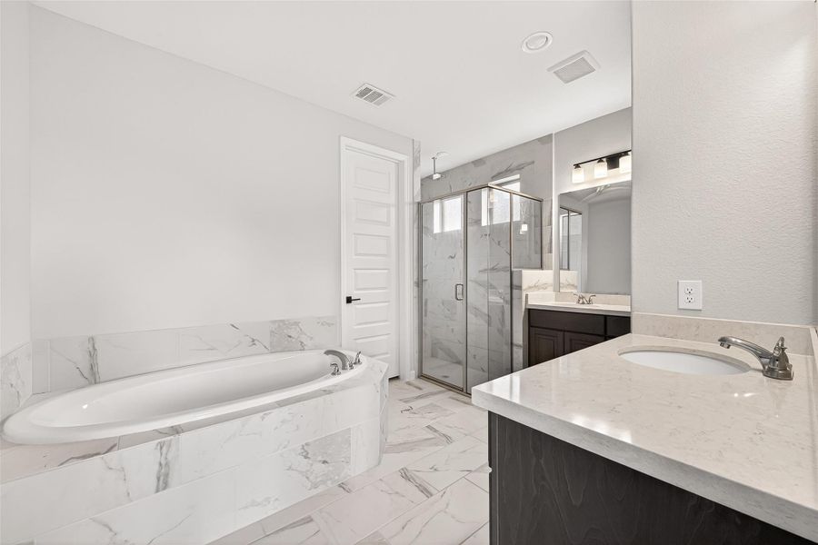 Furnished interior view inside a new home in Cane Island, Katy (Image 7).