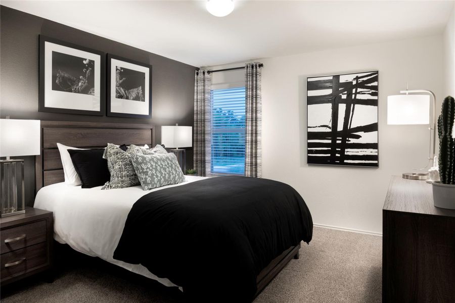 Furnished interior view inside a new home in Meadowlark Preserve, Pflugerville (Image 4).