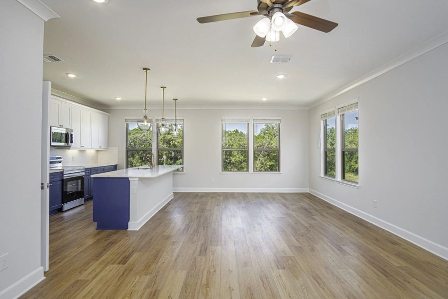 Representative furnished interior of a home built from the The Parker by Rosehaven Homes in Friedrich Hill, San Antonio (Image 5).