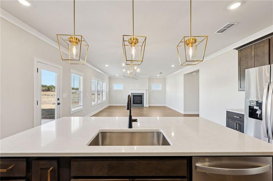 Furnished interior view inside a new home in River Pointe, Monroe (Image 19).