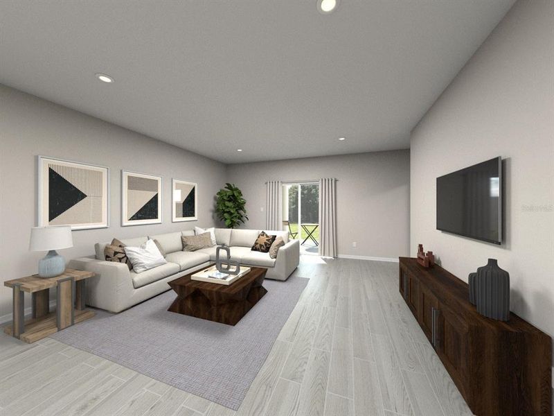 Furnished interior view inside a new home in The Grove at Stuart Crossing - Classic Series, Bartow (Image 11).