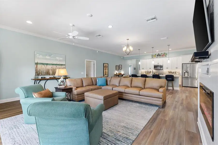 Furnished interior view inside a new home in , The Villages (Image 15).