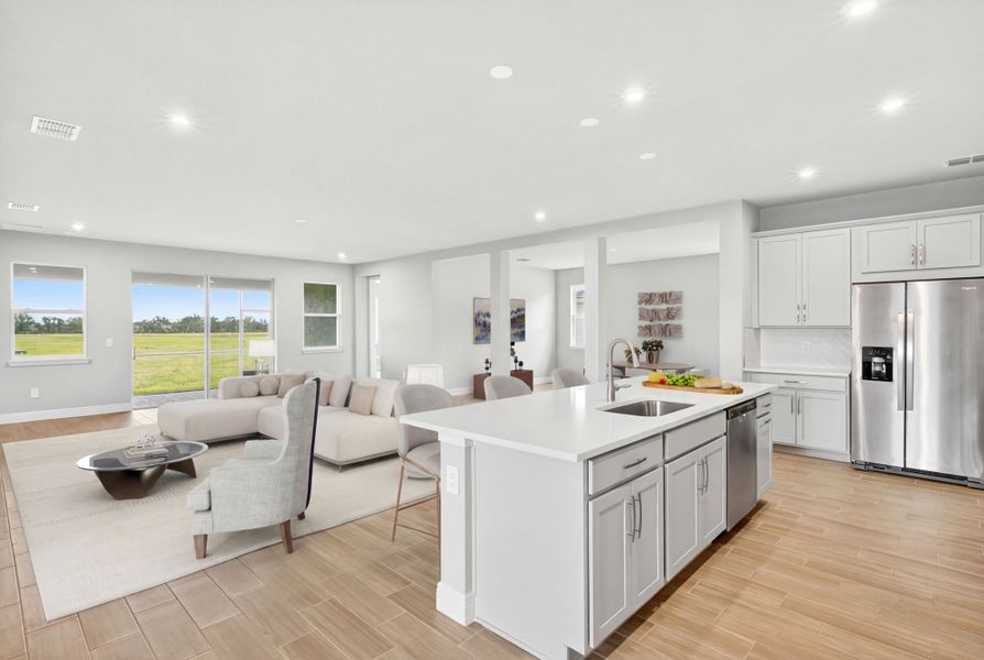 Furnished interior view inside a new home in Windwater, Parrish (Image 4).