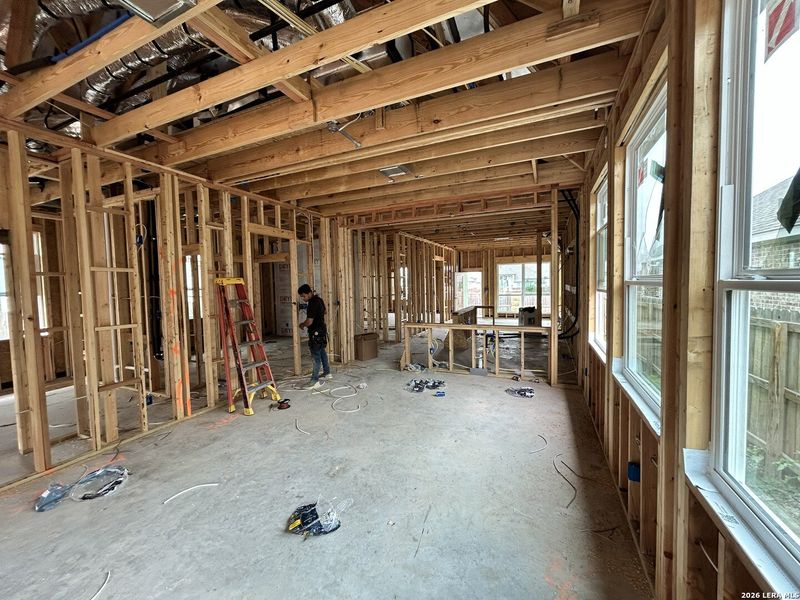 In-progress construction of a new home in Legacy at Lake Dunlap, New Braunfels, TX (Image 14).