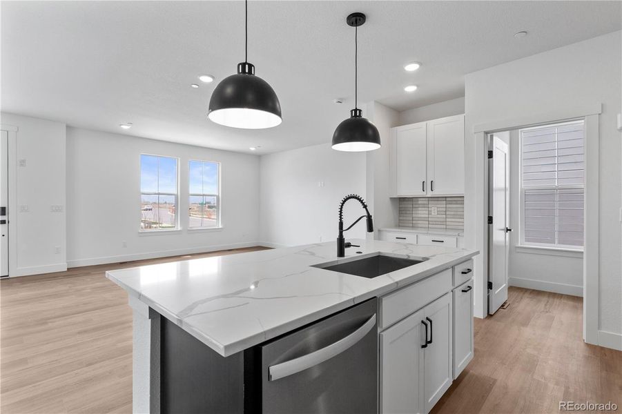 Furnished interior view inside a new home in Westerly, Erie (Image 7). Furnished interior view inside a new home in Westerly, Erie (Image 7).