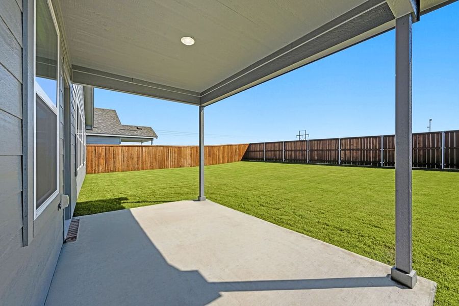Exterior details and patio area of a home in River Ridge, Crandall (Image 2). Exterior details and patio area of a home in River Ridge, Crandall (Image 2).
