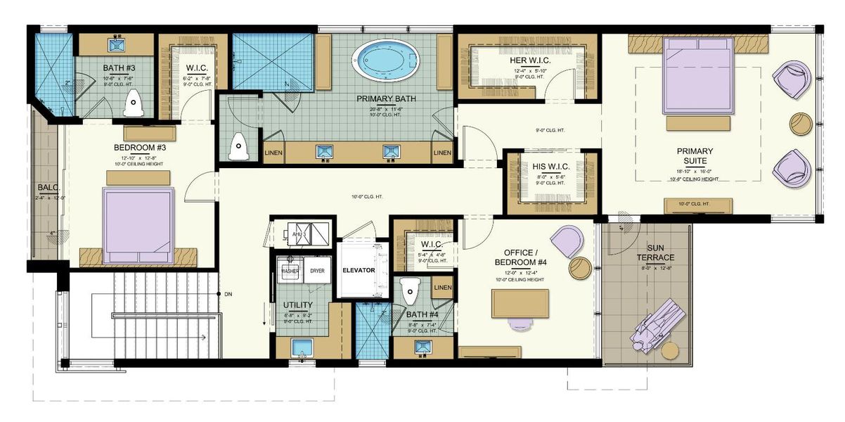 Diamond Shores - PLANS - Upper Level Flo