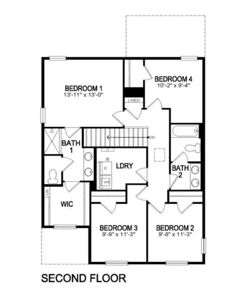 2D floor plan layout of this home in Silver Peaks, Lochbuie, CO (Image 3).