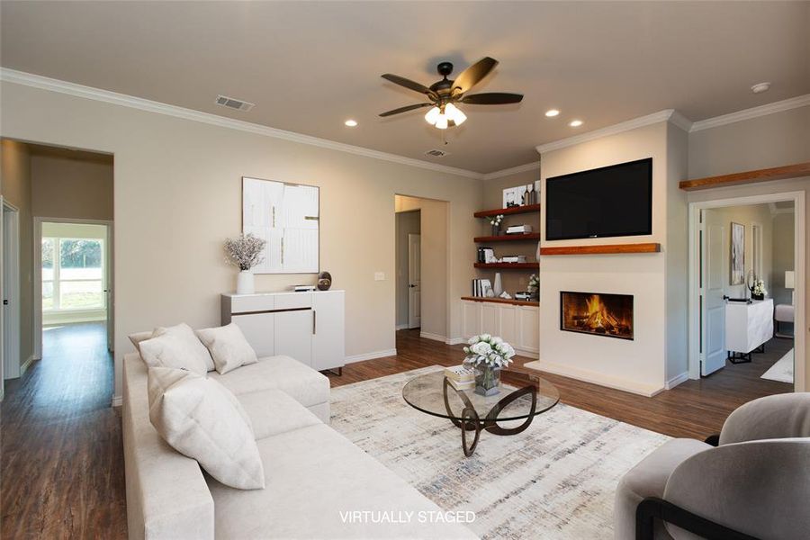 Furnished interior view inside a new home in , Mabank (Image 11).