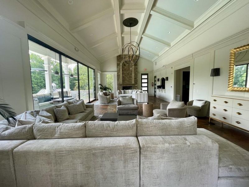 Furnished interior view inside a new home in Hamptons at Riverwood East, Dallas (Image 35).