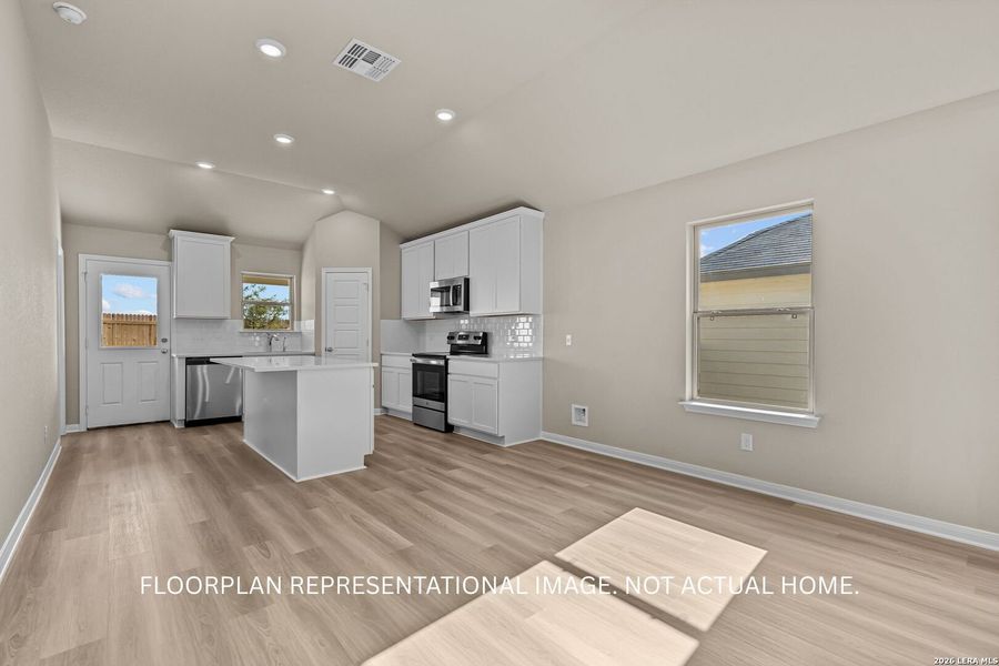 Furnished interior view inside a new home in Winding Brook, San Antonio (Image 4).