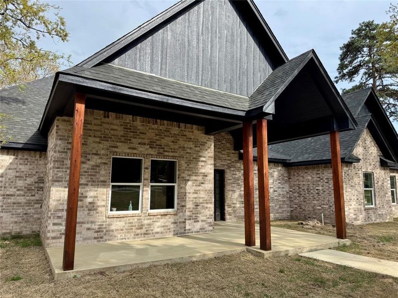 Exterior details and patio area of a home in , Mineola (Image 2). Exterior details and patio area of a home in , Mineola (Image 2).