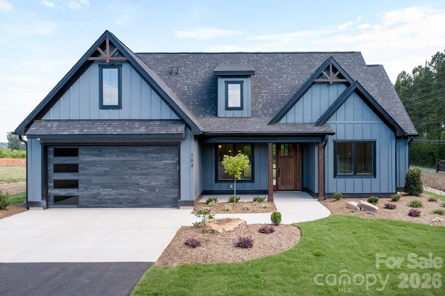 Front exterior of a new home in , Norwood, NC, highlighting curb appeal (Image 2). Front exterior of a new home in , Norwood, NC, highlighting curb appeal (Image 2).