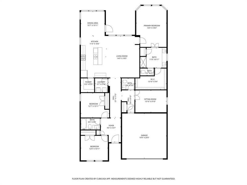 2D floor plan layout of this home in , Little Elm, TX (Image 5).