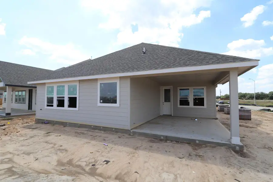 Backyard with covered patio - still under construction! Backyard with covered patio - still under construction!