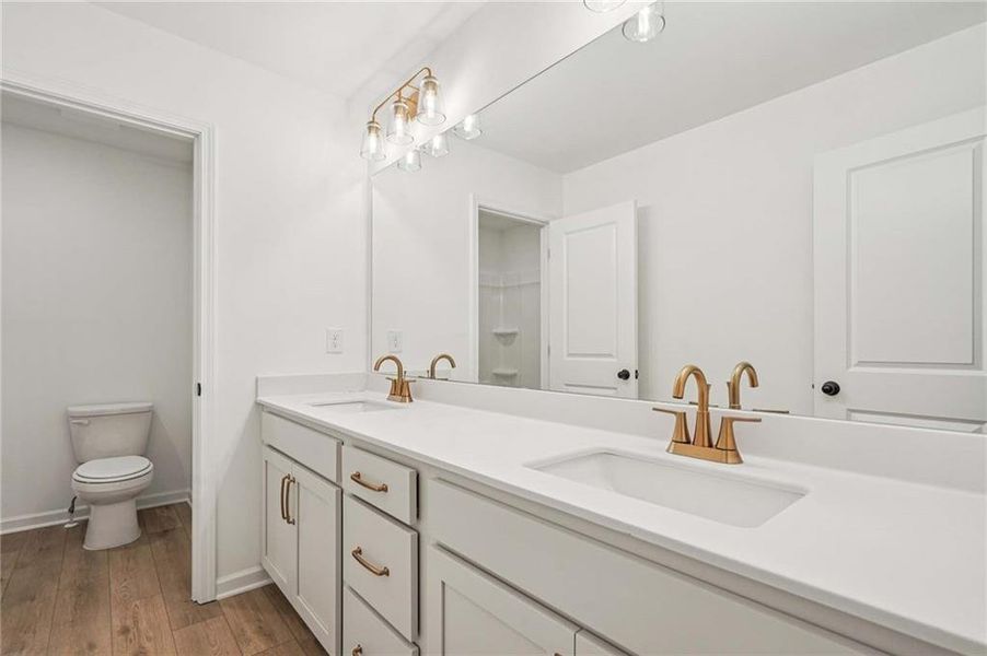 Furnished interior view inside a new home in The Estates at Casteel, Bethlehem (Image 8).