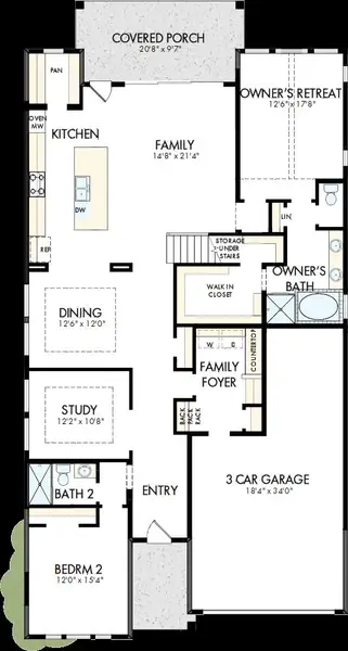 2D floor plan layout of this home in Ridgeline, McKinney, TX (Image 2). 2D floor plan layout of this home in Ridgeline, McKinney, TX (Image 2).