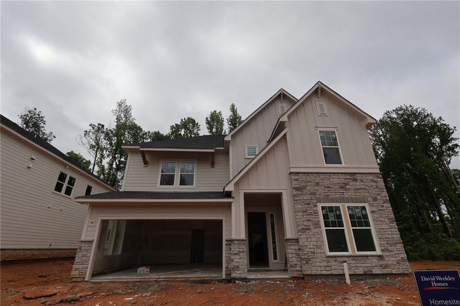 In-progress construction of a new home in Settingdown Farms, Cumming, GA (Image 5).