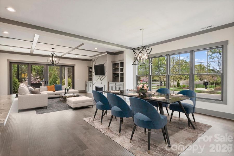 Virtually stage Dining and Great Room Virtually stage Dining and Great Room