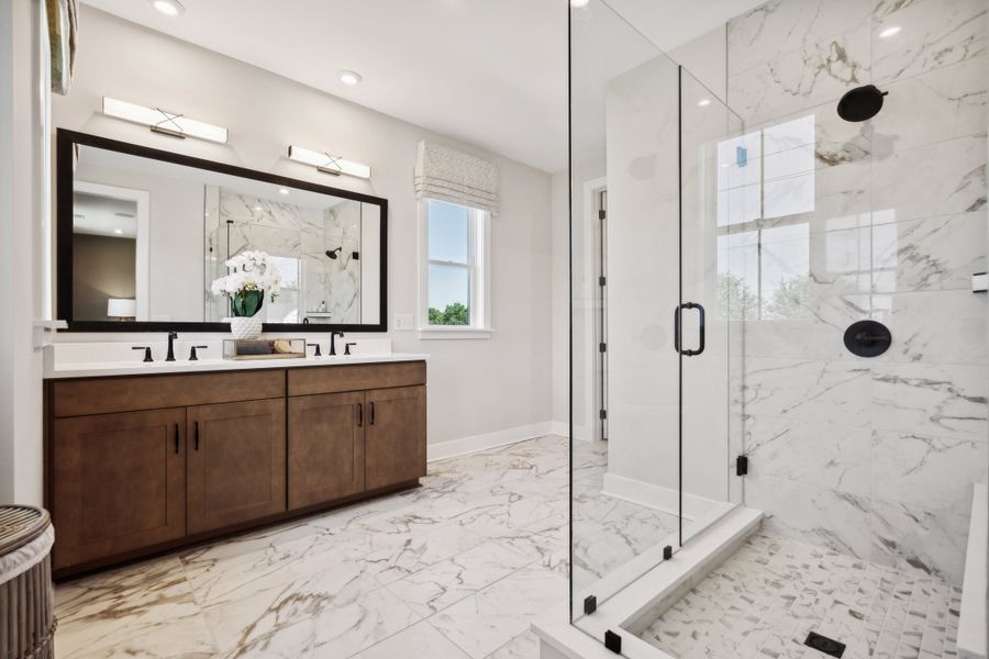 Representative furnished interior of a home built from the Torrence by Tri Pointe Homes in Seven Oaks, Belmont (Image 37).