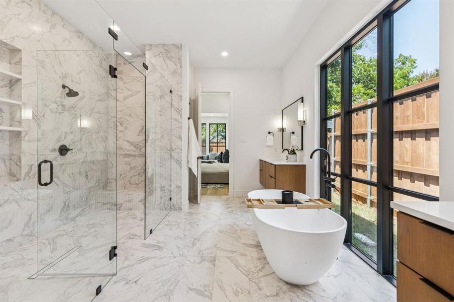 Furnished interior view inside a new home in , Dallas (Image 15).