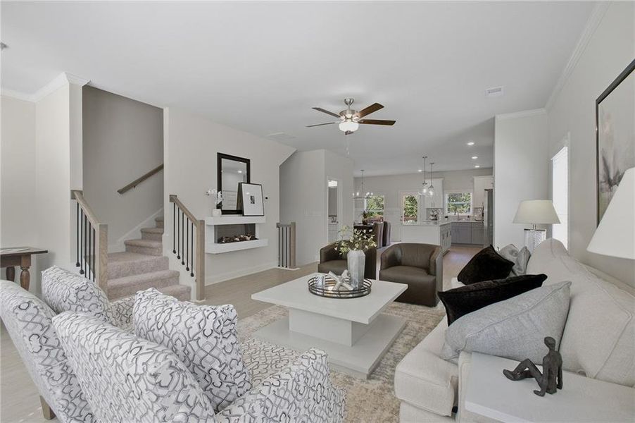 Furnished interior view inside a new home in , Mableton (Image 32).