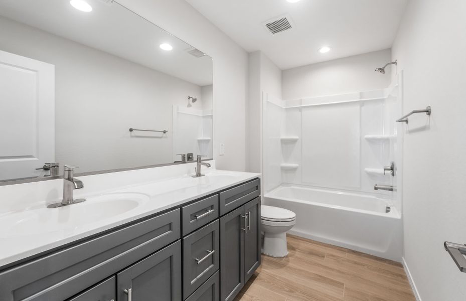 Furnished interior view inside a new home in El Rancho Santa Rosa, Maricopa (Image 11).