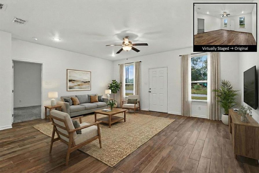 Furnished interior view inside a new home in , Emory (Image 9).