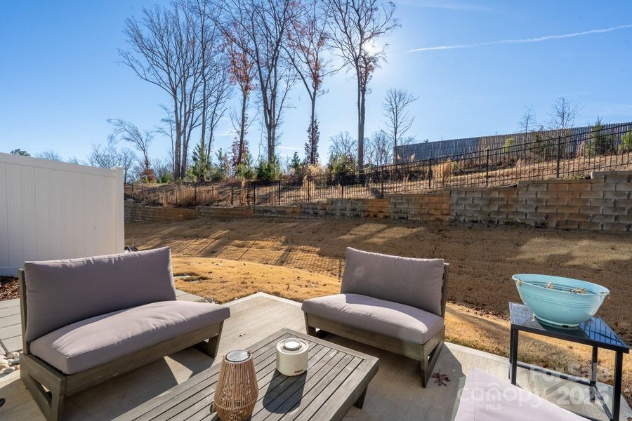 Exterior details and patio area of a home in Somerset, Fort Mill (Image 28).