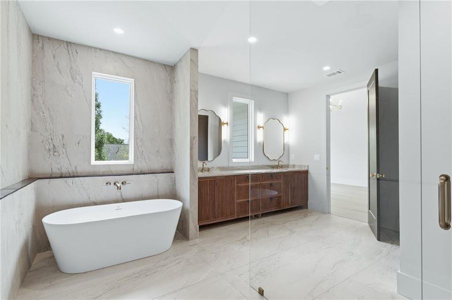 Furnished interior view inside a new home in , Atlanta (Image 36).
