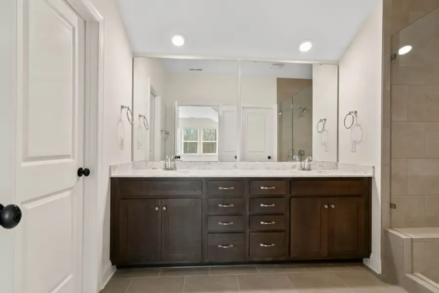 Representative furnished interior of a home built from the Princeton by Greybrook Homes in Deer Brook, Mooresville (Image 19).