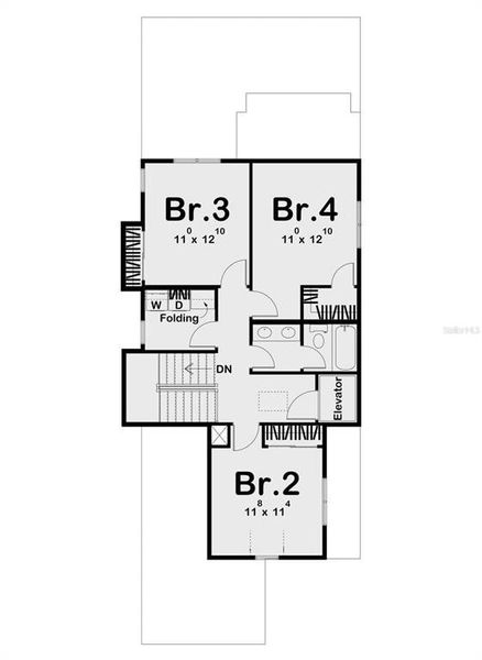 2D floor plan layout of this home in , Tampa, FL (Image 4).