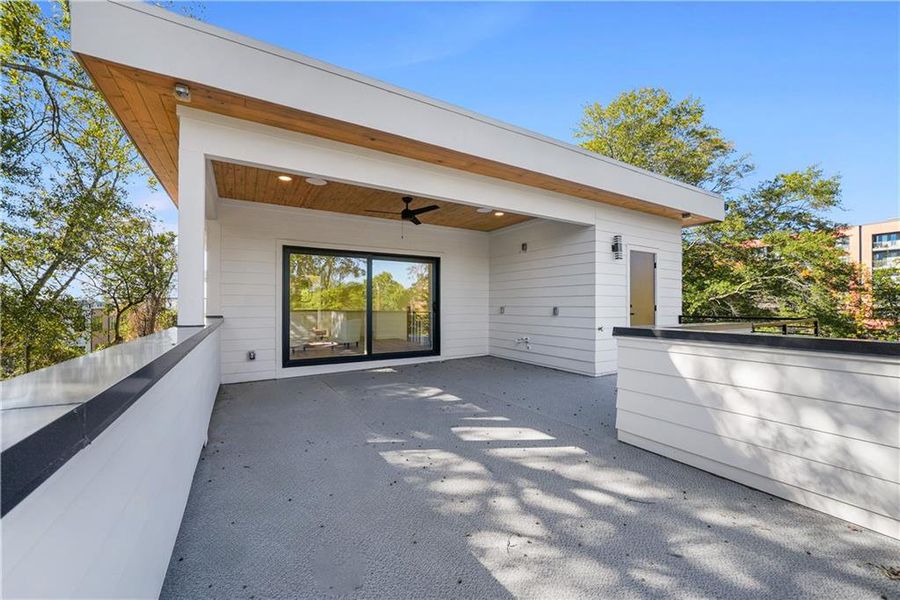 Exterior details and patio area of a home in , Atlanta (Image 28). Exterior details and patio area of a home in , Atlanta (Image 28).