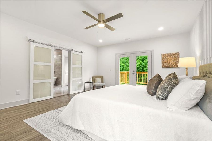 Furnished interior view inside a new home in , Atlanta (Image 7).