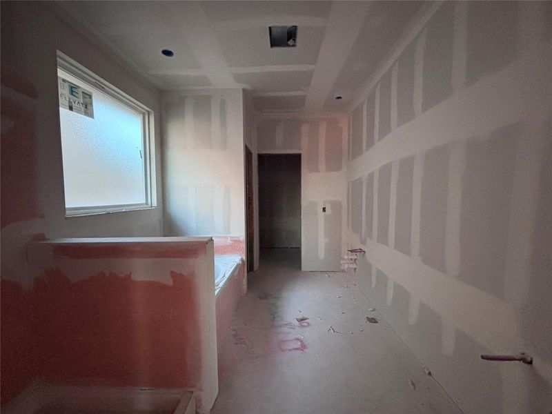 In-progress construction of a new home in The Colony 45s, Bastrop, TX (Image 27).